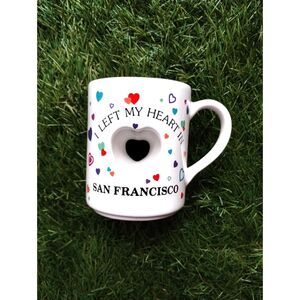 I Left My Heart in San Francisco Valentine Love Ceramic Coffee Mug